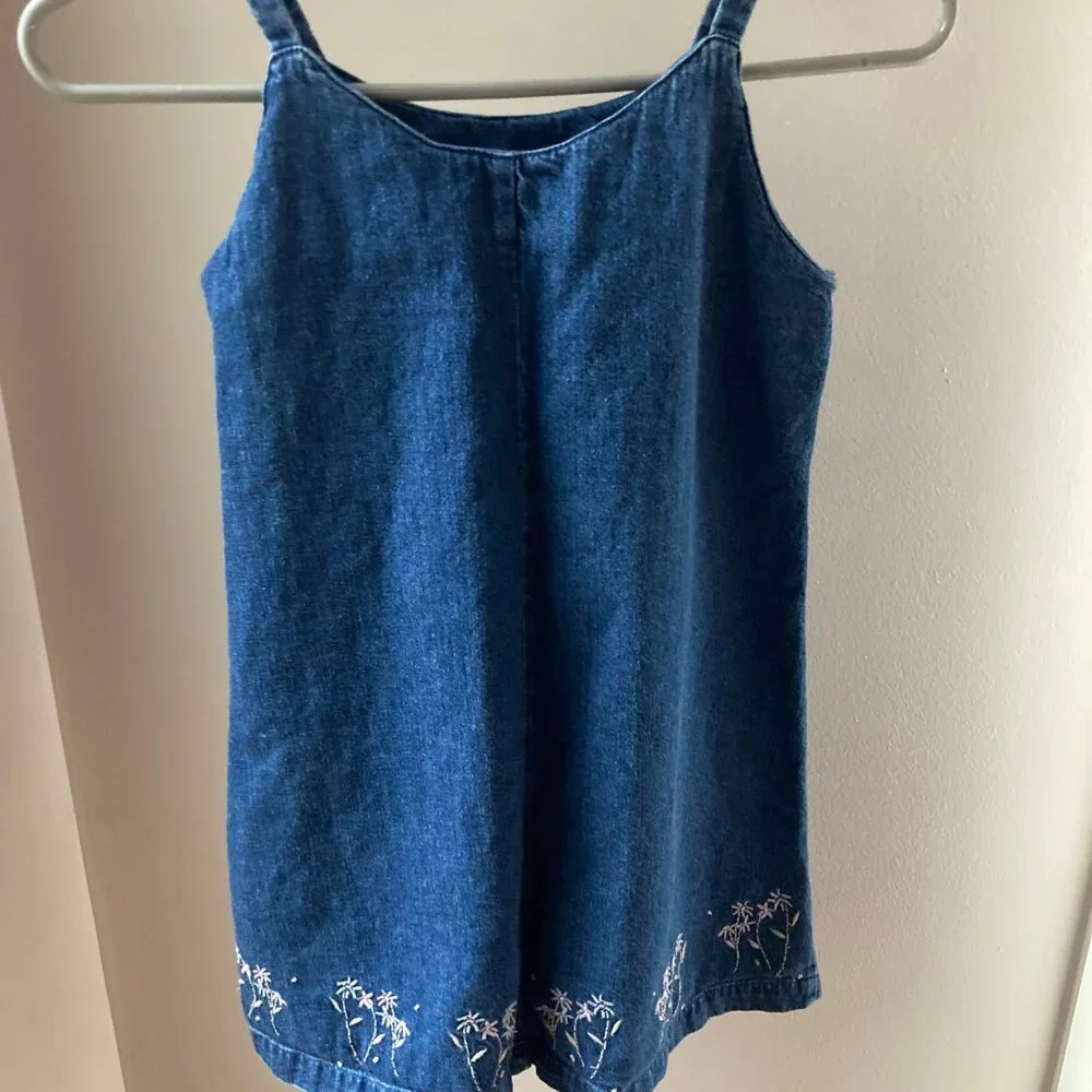 GAP Denim Dress w/ Embroidery Detail
